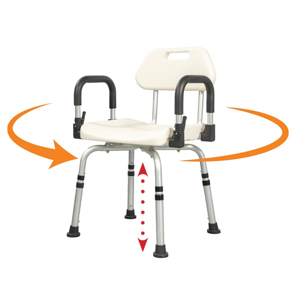 360 | Vridbar duschstol med arm- och ryggstöd - Bild 3