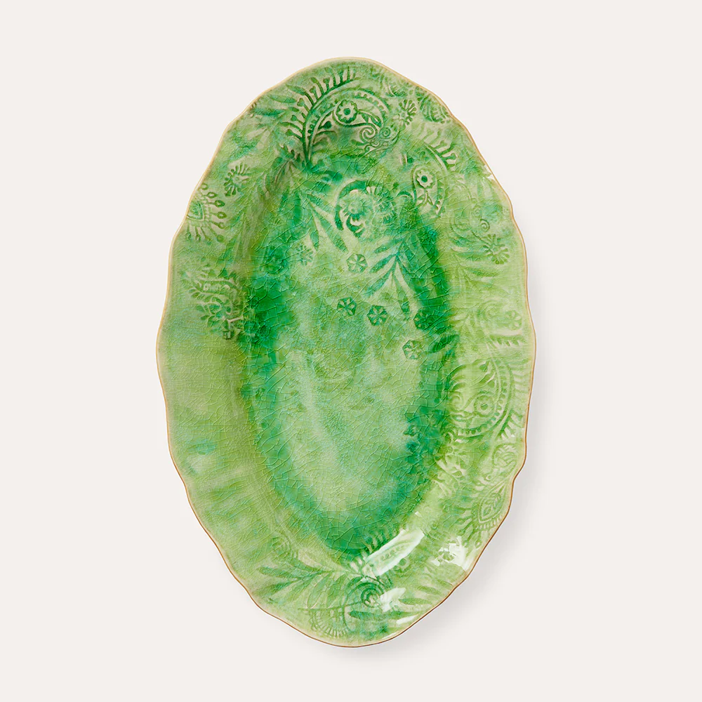 Oval Serving Plate Seaweed Small - Bild 2