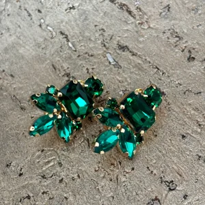 Clips Crystal Elina Vert