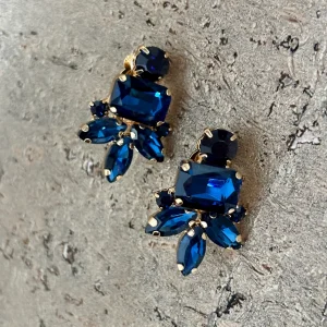 Clips Crystal Elina Bleu