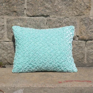 Cushion Deluxe Basket Wave Sea Foam 30x40cm