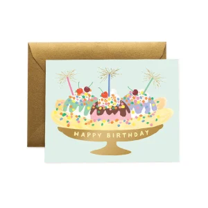 Banana Split Birthday Card