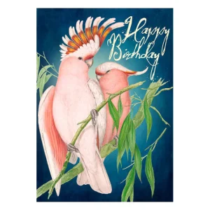 Two Pink Cockatiels