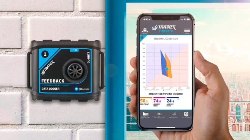 Tramex Fuktlogger RF – DL-RHTA Bluetooth - Bild 3