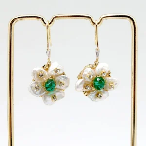 Earring Fleur Vert