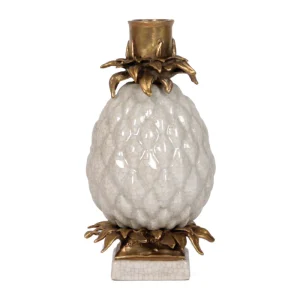Candleholder Pineapple White