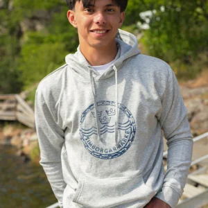 Simborgarhoodie Grå