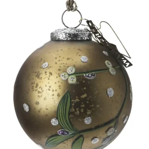 Antique Glass Ball Mistletoe Large